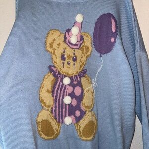 Blue and Purple Bear Sweater